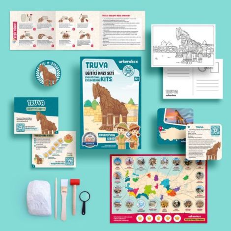 Arkerobox Calul Troian - Kit Arheologic Educational 5+ Ani - imagine 6