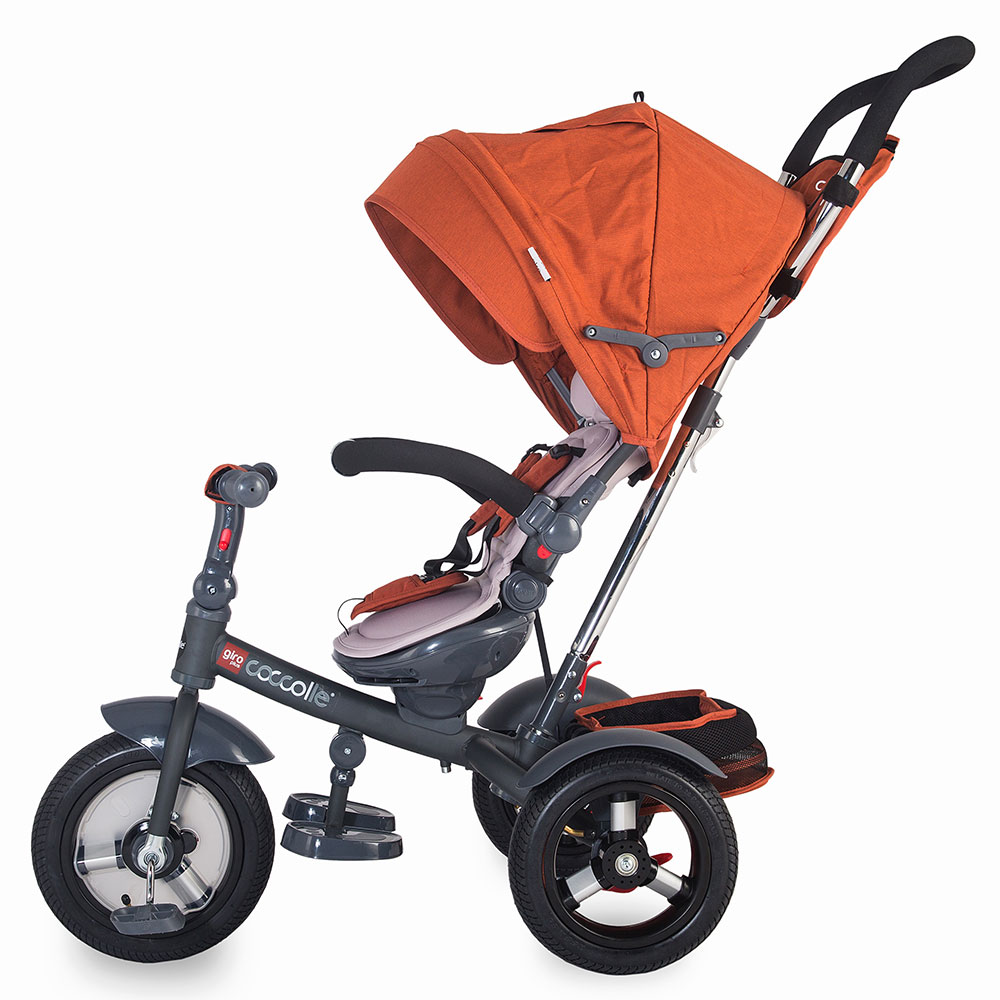 Tricicleta Coccolle Giro Plus Caramiziu, Multifunctionala - imagine 2
