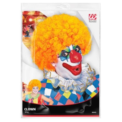 Peruca Clown Portocalie Widmann Italia | Accesoriu Petrecere - imagine 3