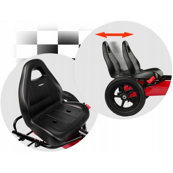 Kart Pedale Ricokids RK592 Rosu | Fun Sigur - imagine 2