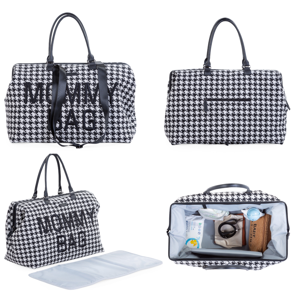 Geantă Schimb Childhome Mommy Bag Negru