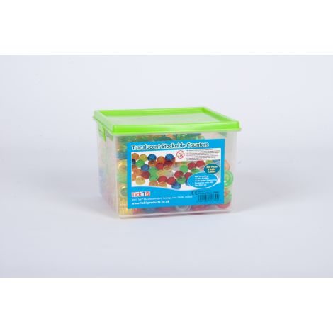 Set 500 Jetoane Translucide Tickit - Invatare Prin Joc - imagine 2