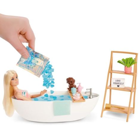 Barbie Self Care Set cu Baie Confetti - imagine 6