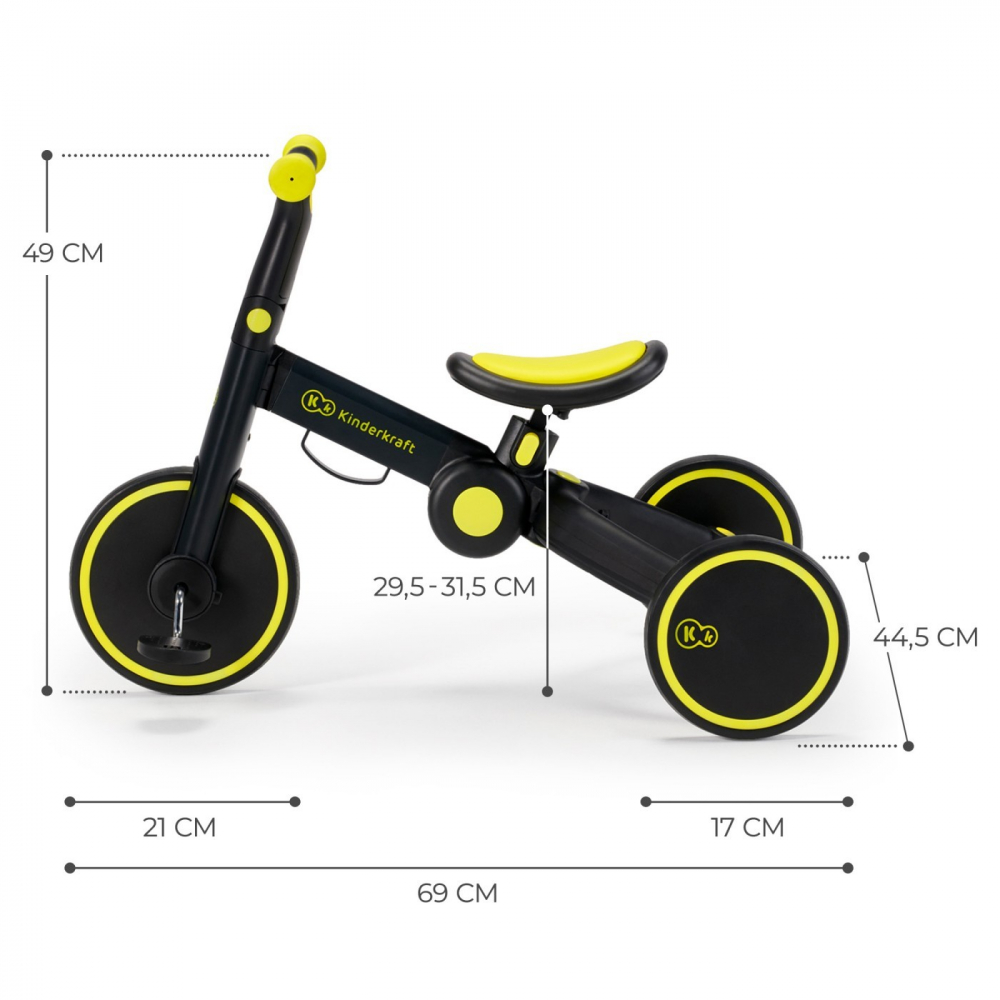 Kinderkraft 4trike - Tricicleta Transformabilă 3in1 - imagine 3