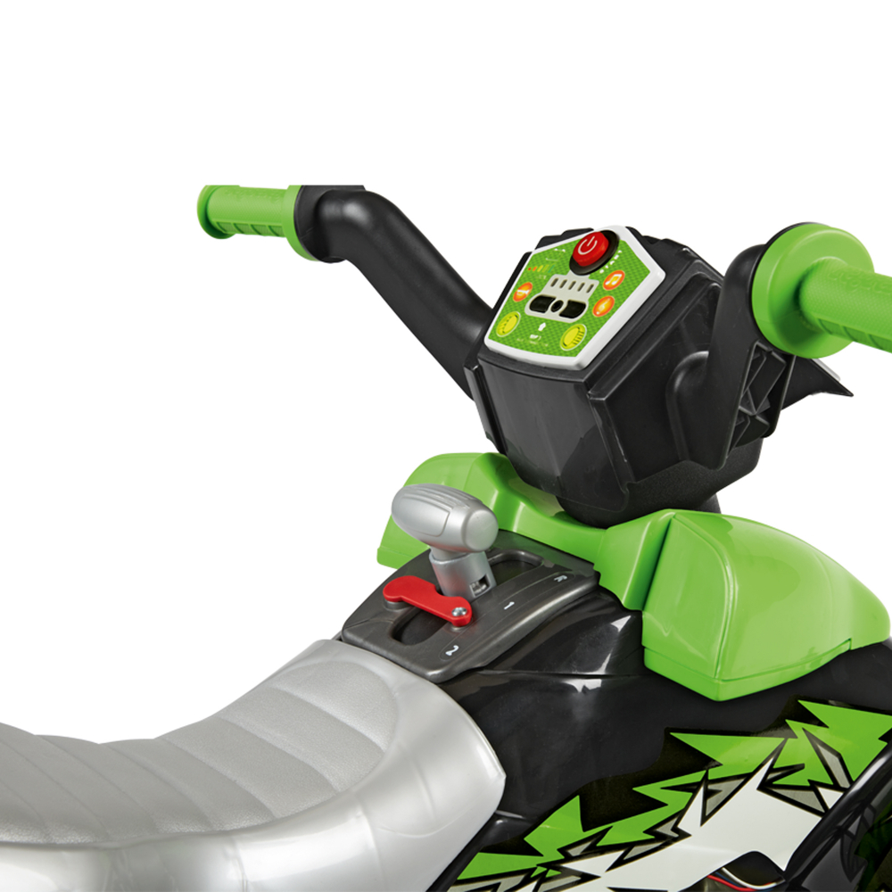 ATV Peg Perego Corral T-Rex 12V Verde Negru - imagine 5