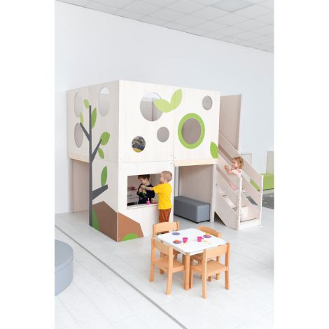 Complex Joacă Flora Moje Bambino - Lemn Interior - imagine 2