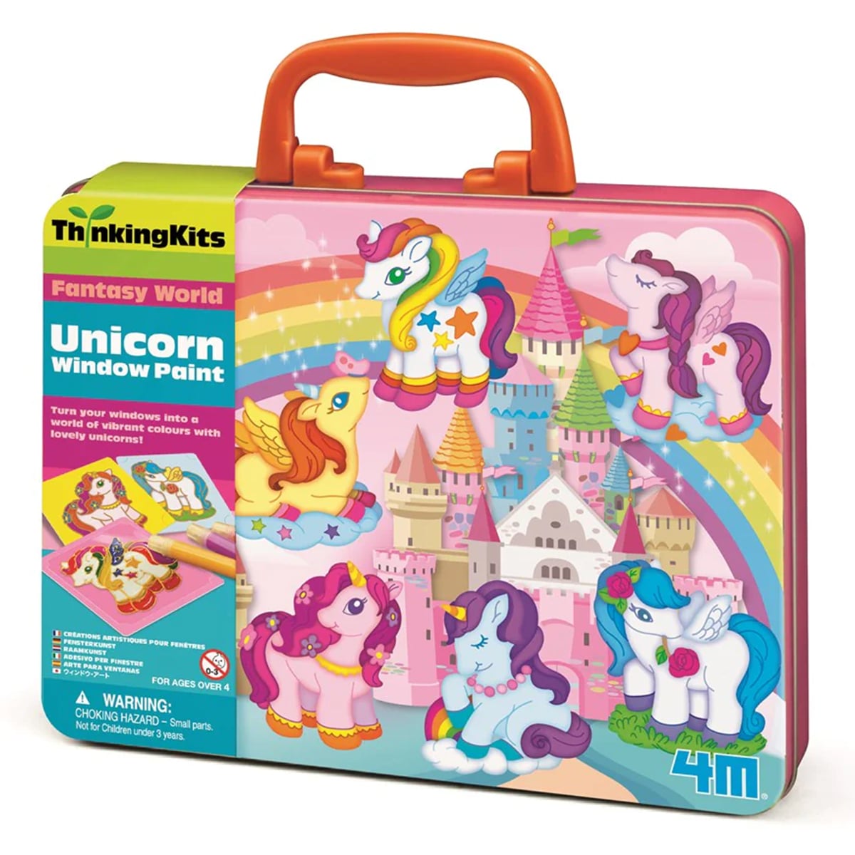 Set Vopsele Vitralii Unicorni 4M | Joc Creativ