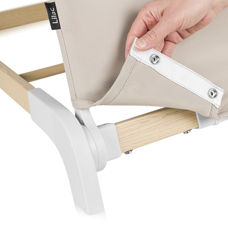 Fotoliu balansoar Lionelo Lilac ergonomic - imagine 6