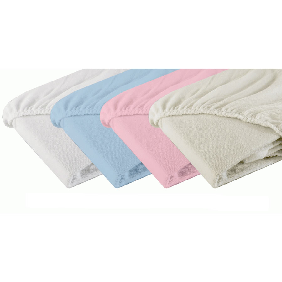 Cearsaf frotir elastic alb 120x60 cm Fiki Miki - imagine 2