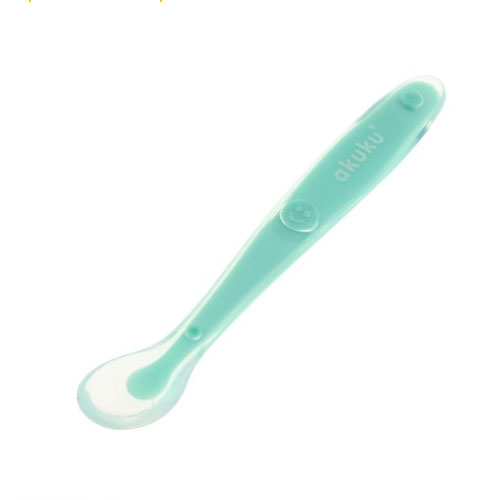 Linguriță Silicon Akuku Soft Spoon Mint, Fără BPA - imagine 2