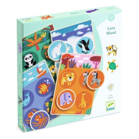 Loto Animale Djeco - Joc Educativ din Lemn