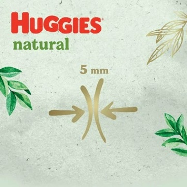 Huggies Natural Pants 4, 9-14kg, 44 buc