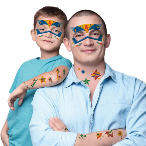 Set Stickere Tatuaje Super Eroi Avenir - Creativitate - imagine 3