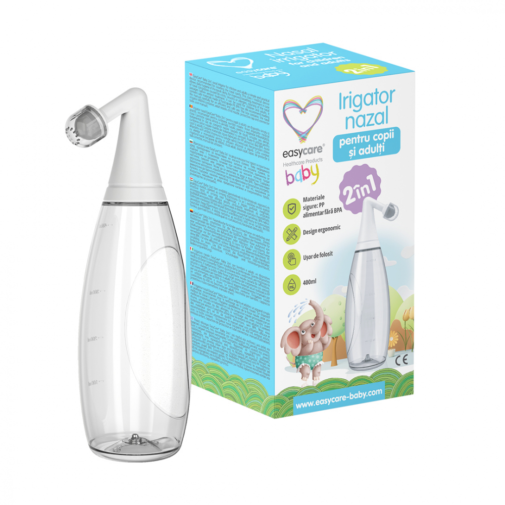Irigator nazal Easycare 2in1 400ml pentru copii și adulți - imagine 5