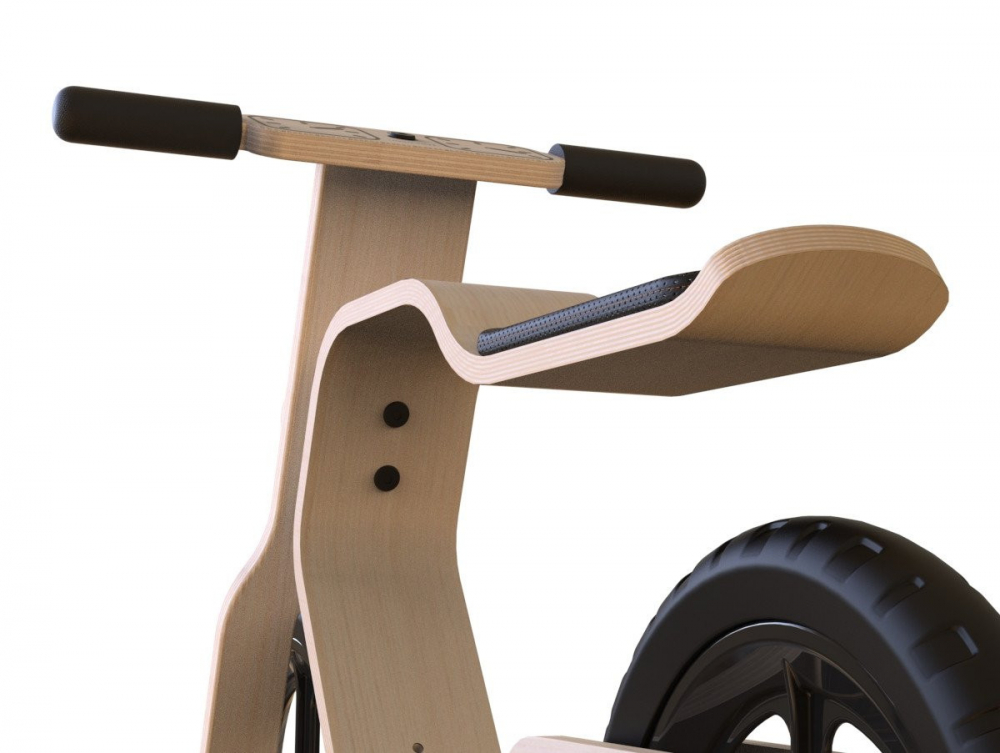 Bicicleta lemn fara pedale RideMe MamaToyz - imagine 6