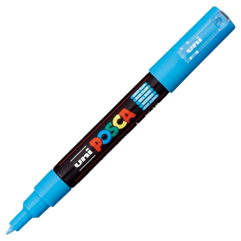 Marker Posca UNI PC-1M 0.7mm Albastru Deschis