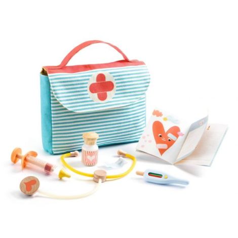 Set Doctor Pomea Djeco - Jucărie Medicală Portabilă - imagine 2