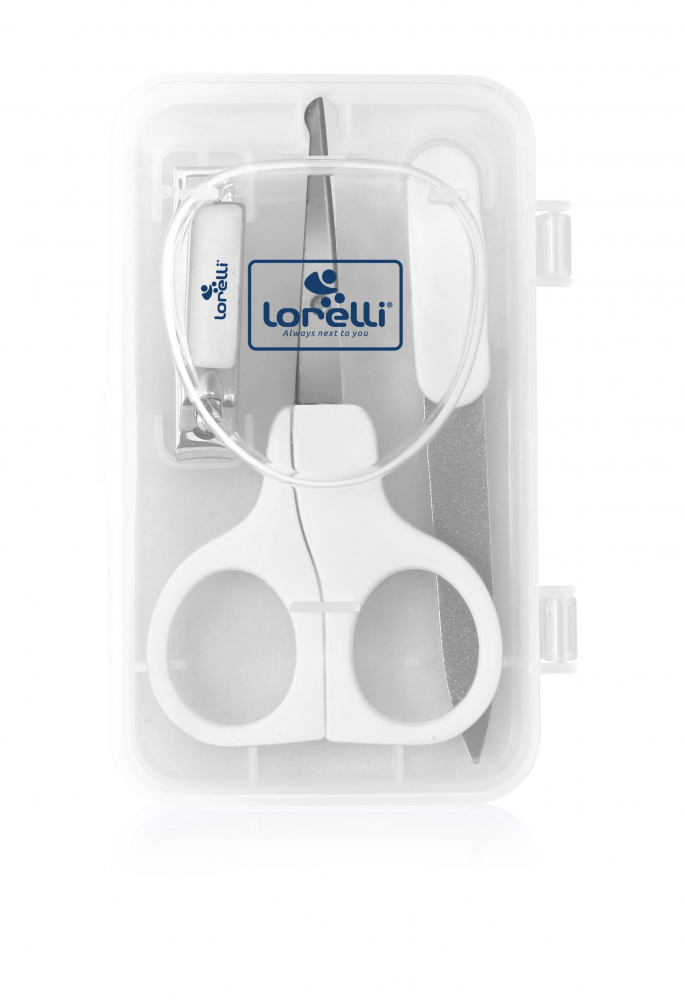 Set Manichiura Bebe 3 Piese Lorelli cu Suport White