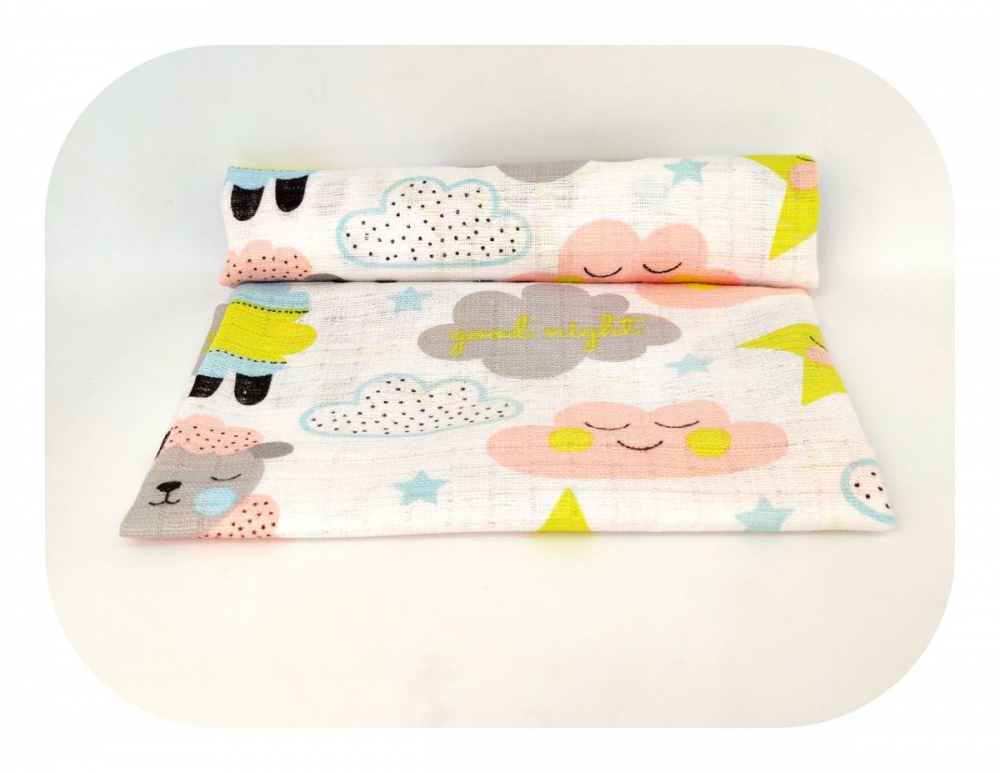 Scutec Muselina Tetra Egakids 70x80 cm Cloud
