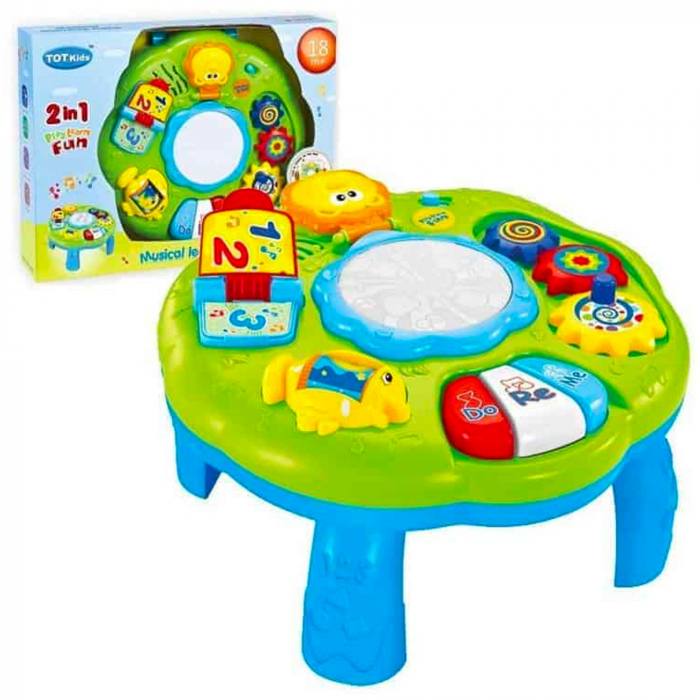Masuta Educativa Green 2 in 1 Krista | Activitati
