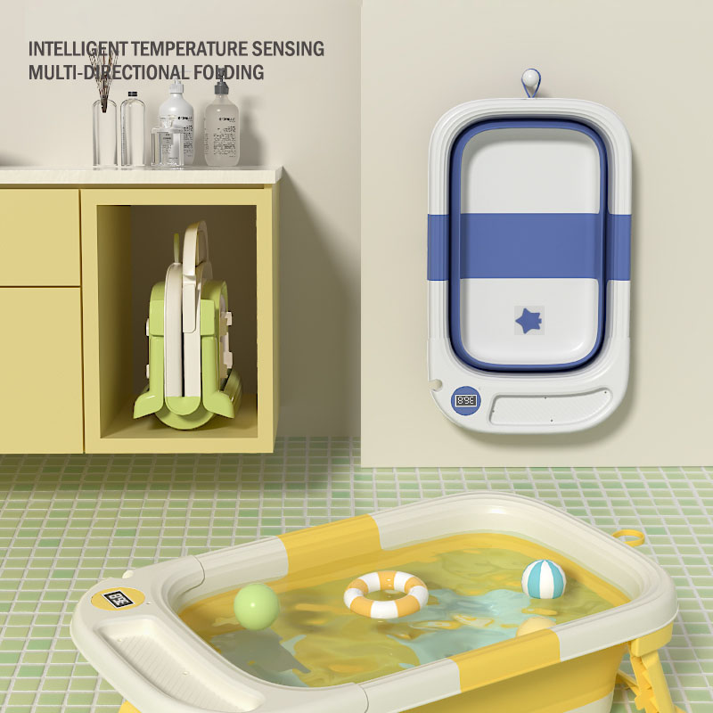 Cadita Little Mom Blue cu Display Temp & Hamac - imagine 2