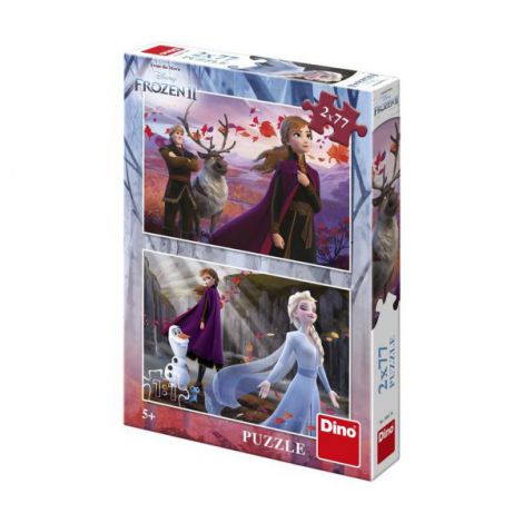 Puzzle Frozen II 2 in 1 Dinotoys, 77 piese