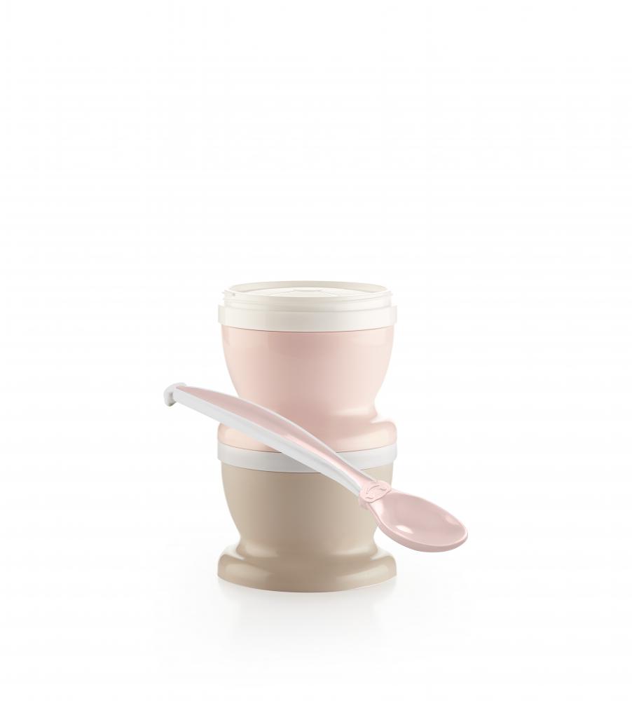 Set 2 recipiente Thermobaby Powder Pink | Pratic - imagine 2