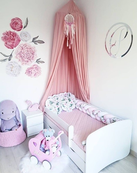 Baldachin Amy Pure Rose | Multifuncțional Bumbac - imagine 6