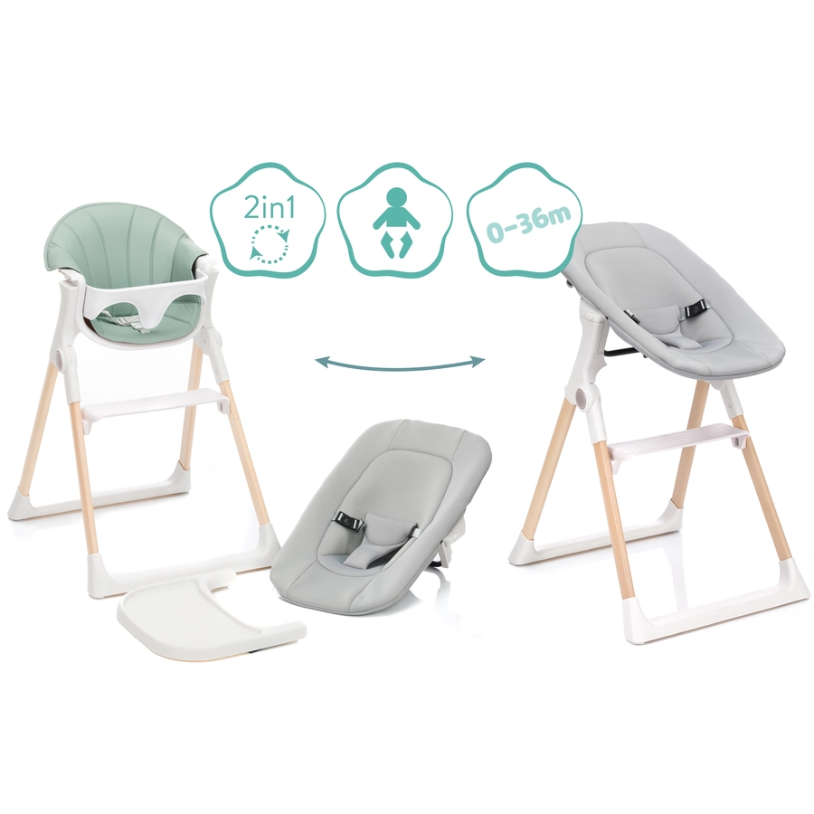 Scaun de masa Fillikid Noah 2 in 1 Menta - imagine 9