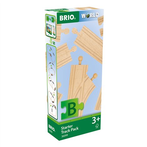 Set sine BRIO 12 piese - Trenulete lemn 3+ ani