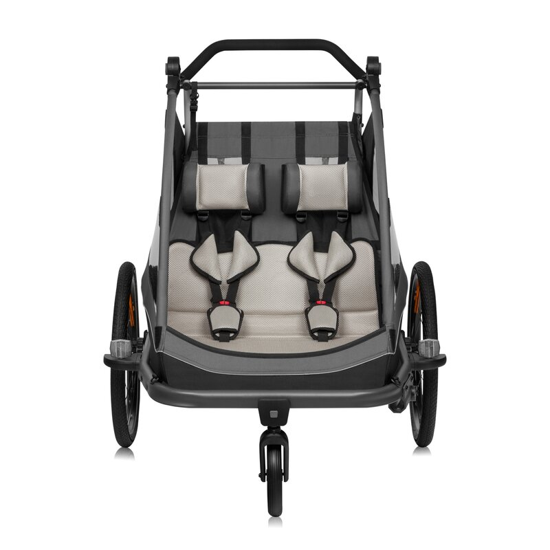 Carucior Remorca Lionelo Cama 2in1 Gri - imagine 5
