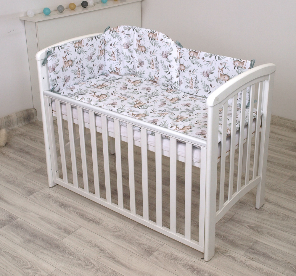 Set Lenjerie Amy Bumbac cu Protecție Forest - imagine 2