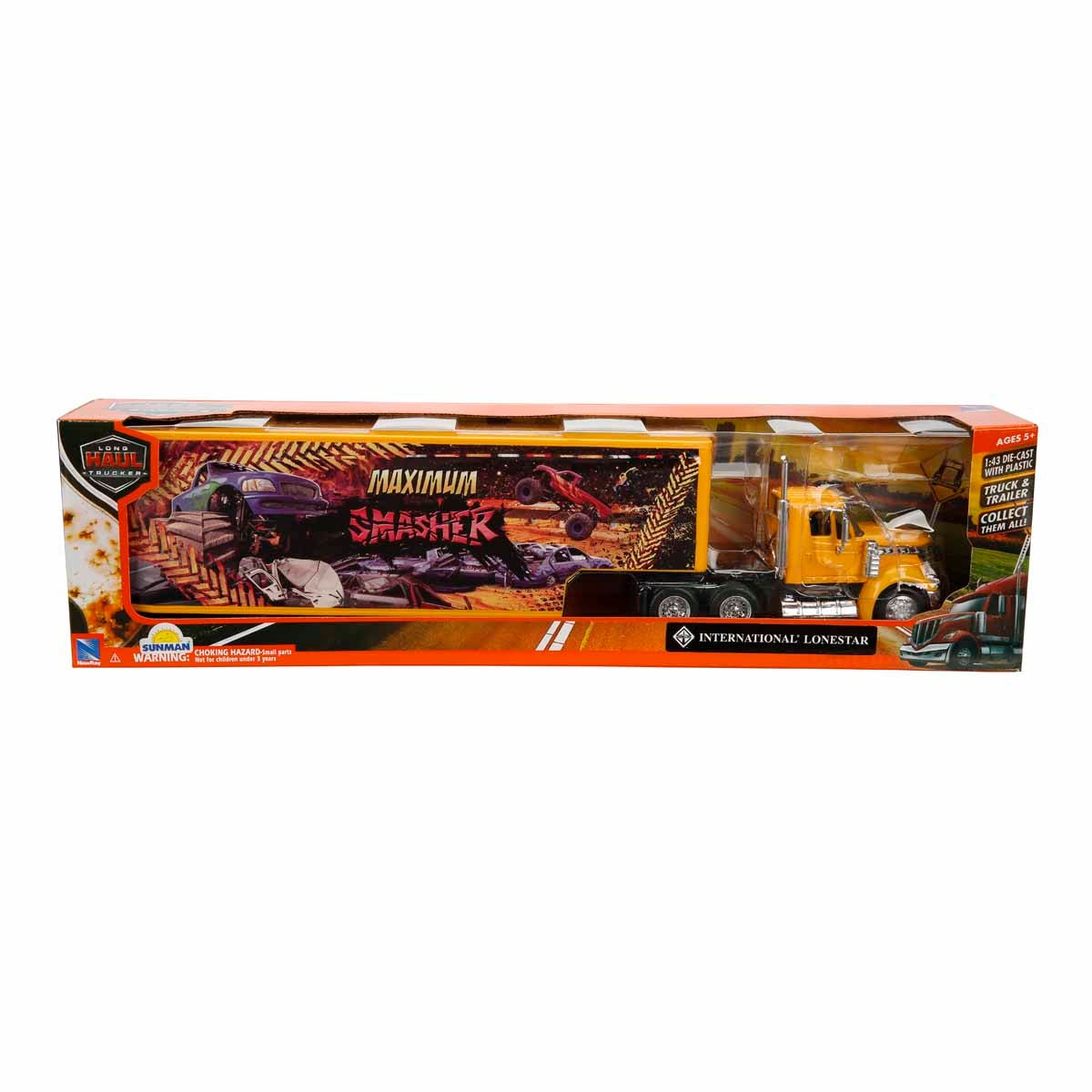 Camion cu remorca New Ray 1:43 Galben