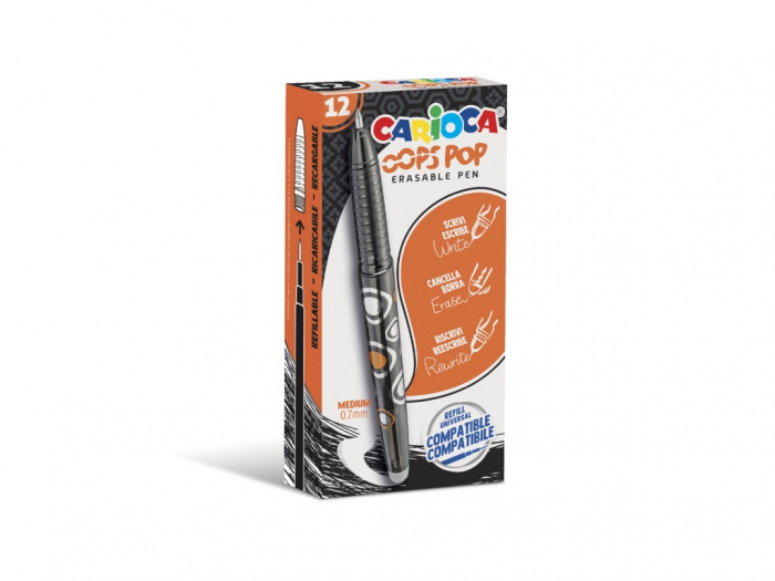 Roller Sterge Carioca Oops Pop 0.7 mm, 3 culori