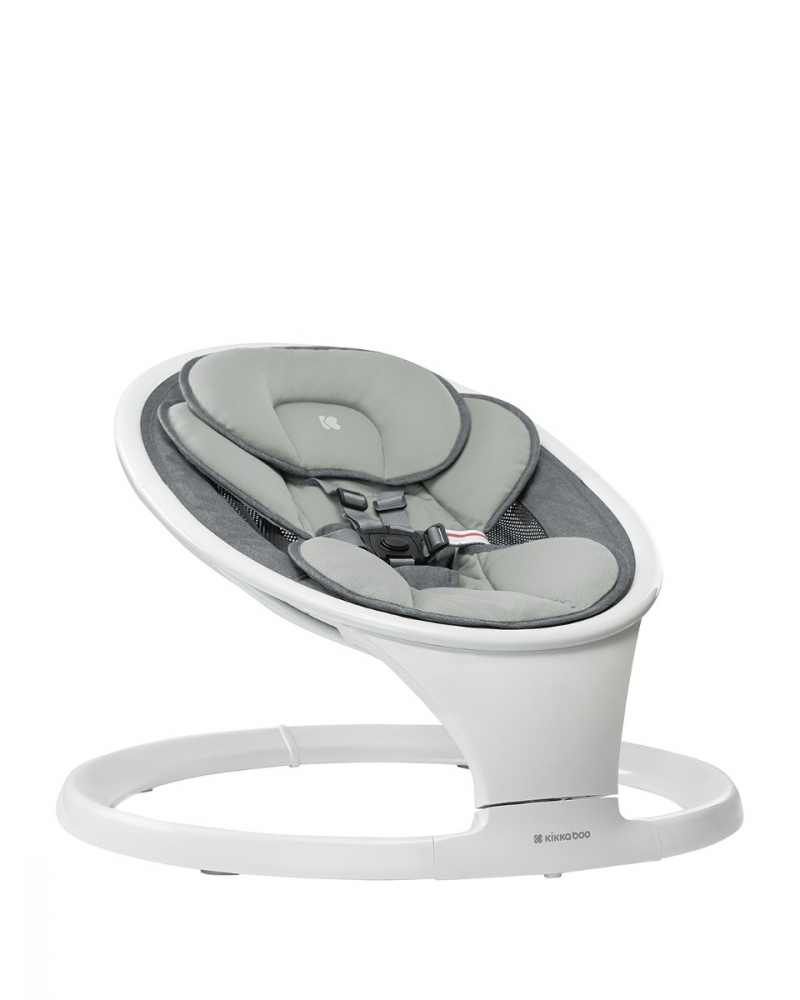 Leagan Electric KikkaBoo Cuddle Me Grey, Telecomanda - imagine 2
