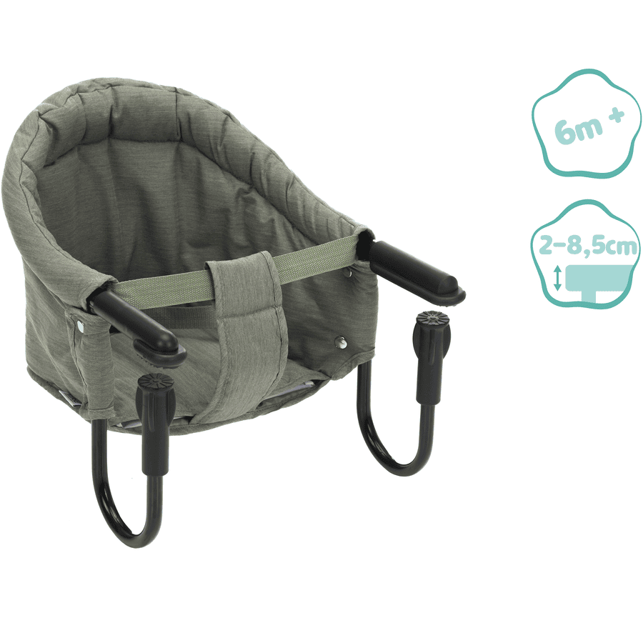 Scaunel masă portabil Fillikid Flexi Green Melange - imagine 3