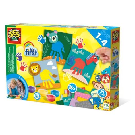 Kit Pictează Animale cu Mâinile - Ses Creative