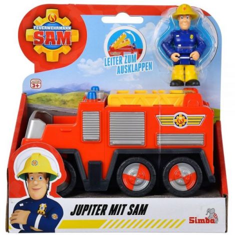 Simba Fireman Sam Jupiter Masina Pompieri + Figurina - imagine 5