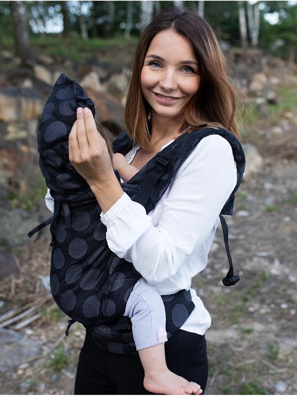 Marsupiu Kinder Hop Ergonomic Dark Grey - imagine 4