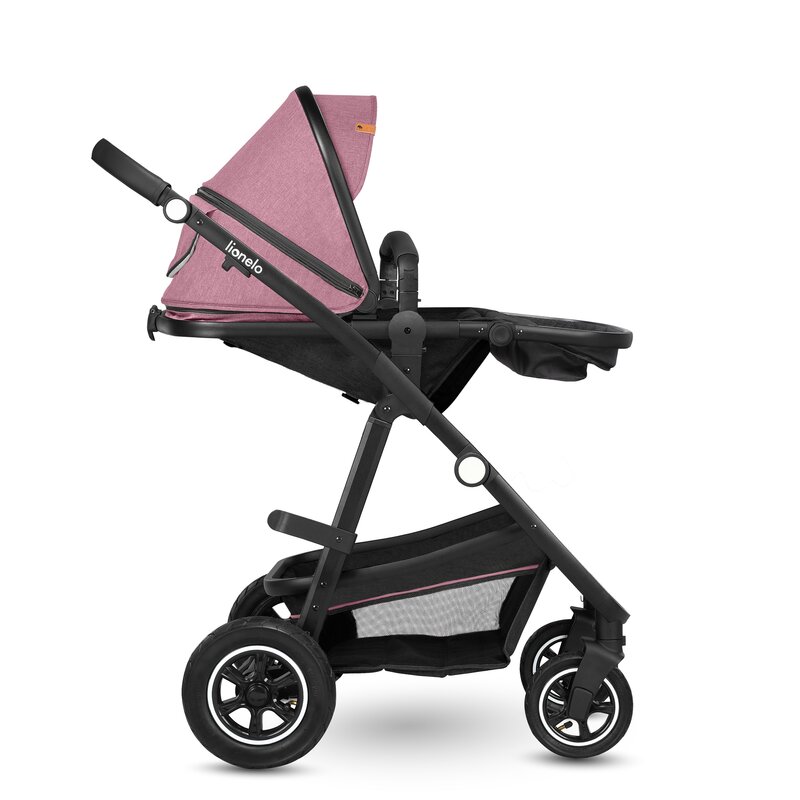 Carucior Lionelo Amber 2 in 1 Aluminiu Roz - imagine 4