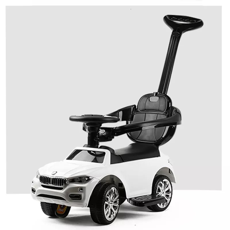 Masinuta Nicekids White cu maner parental - imagine 2