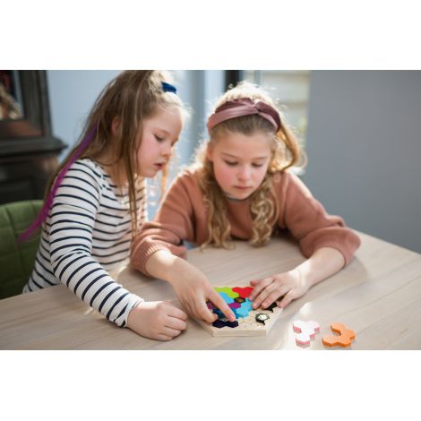 Puzzle Stupul Albinelor BS Toys - Lemn și Logică - imagine 2