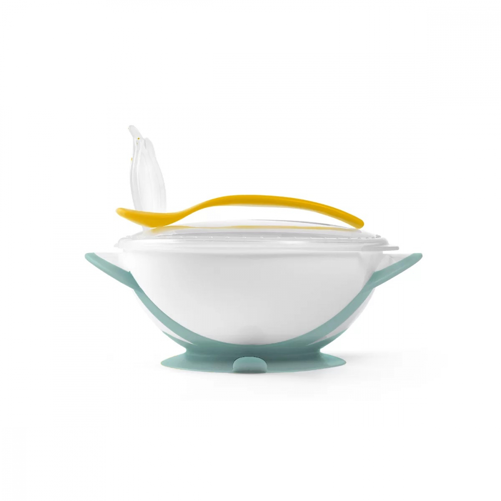 Baby Ono Castron cu ventuza si lingura Mint - imagine 2