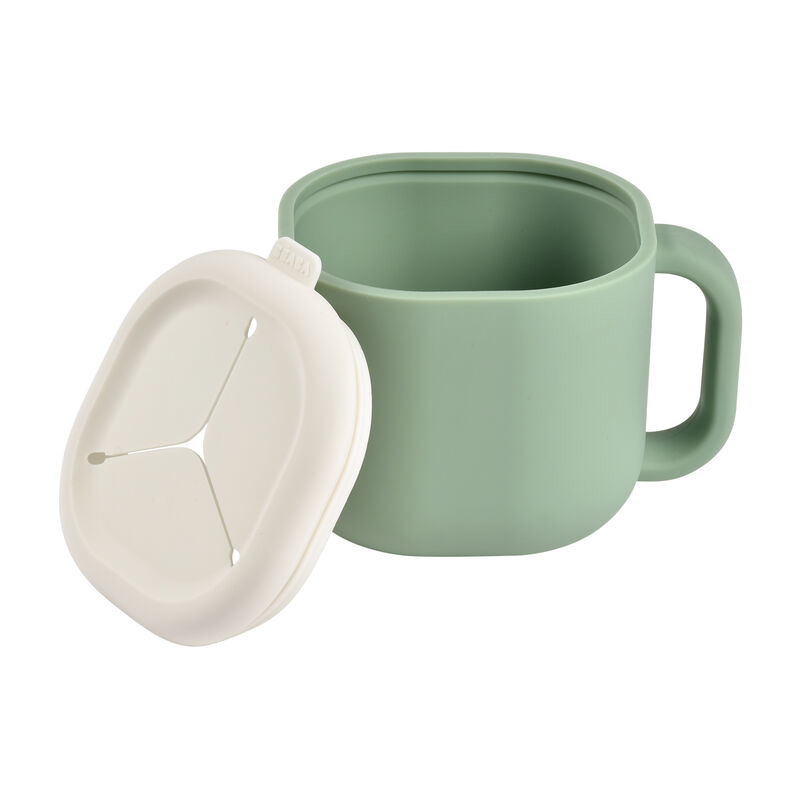 Recipient Silicon Beaba Gustări Sage Green - imagine 2