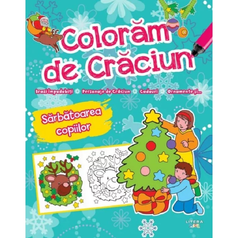 Coloram de Craciun Litera - Joc Creativ pentru Copii