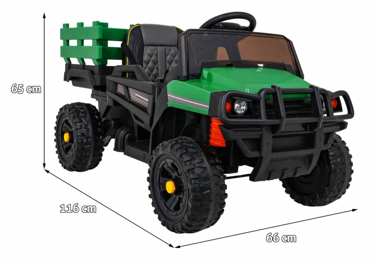 Tractor Electric FARMER PICK-UP Verde - imagine 2