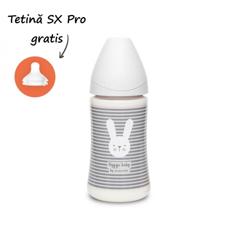 Biberon Hygge Suavinex 270ml cu 3 fluxuri - imagine 3