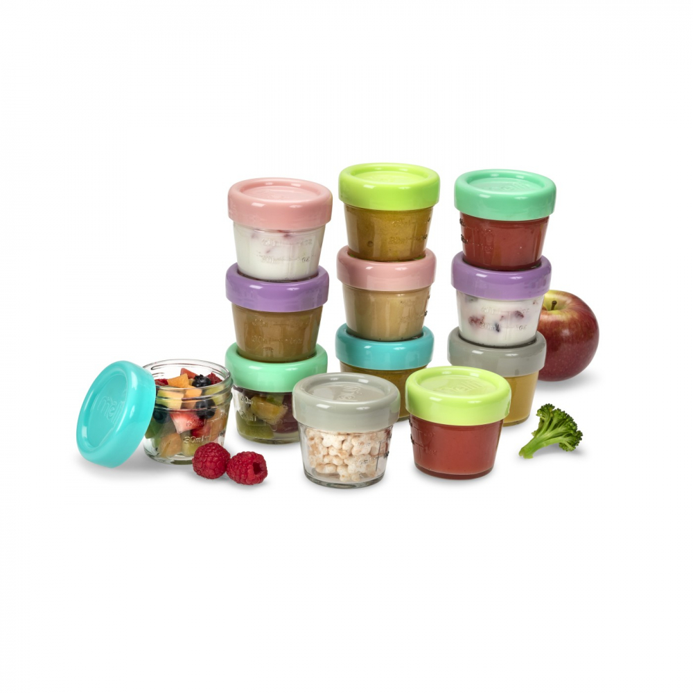 Set 12 Recipiente Sticlă Melii 118ml pentru Hrană Bebe - imagine 3