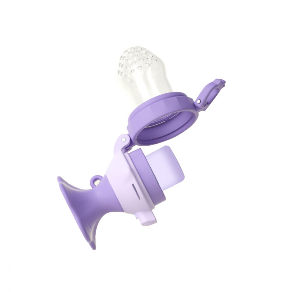 Dispozitiv hranire Babyono cu rasucire floare mov - imagine 3