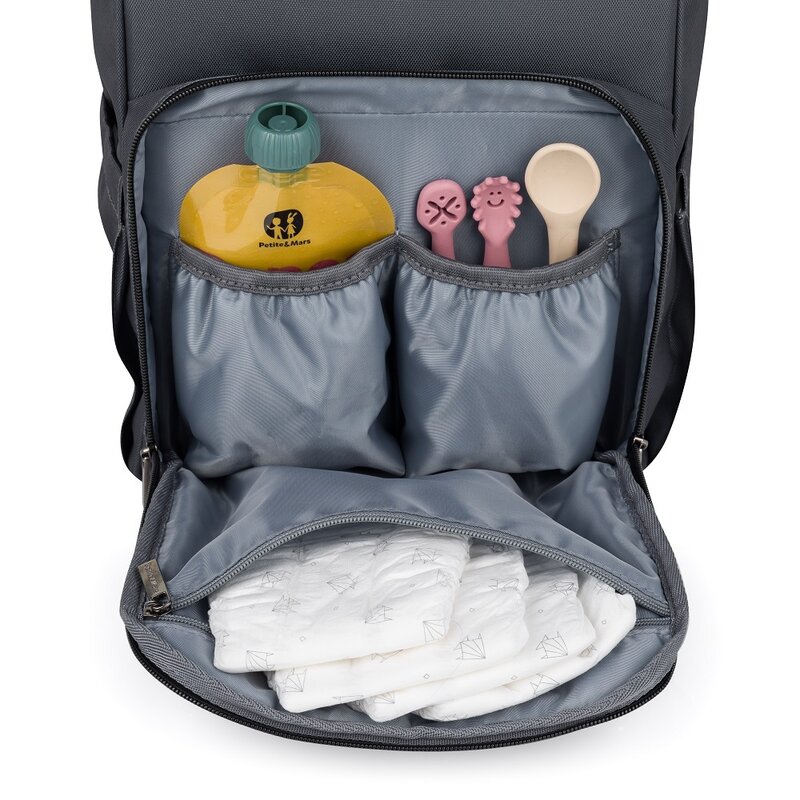 Rucsac PetiteMars Jack Ultimate Grey Organizare - imagine 5
